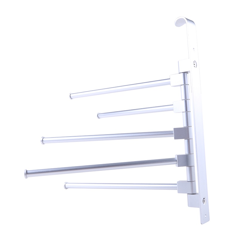Giá Treo Khăn Tắm Bằng Nhôm Nhiều Thanh Treo Tiết Kiệm Không Gian
