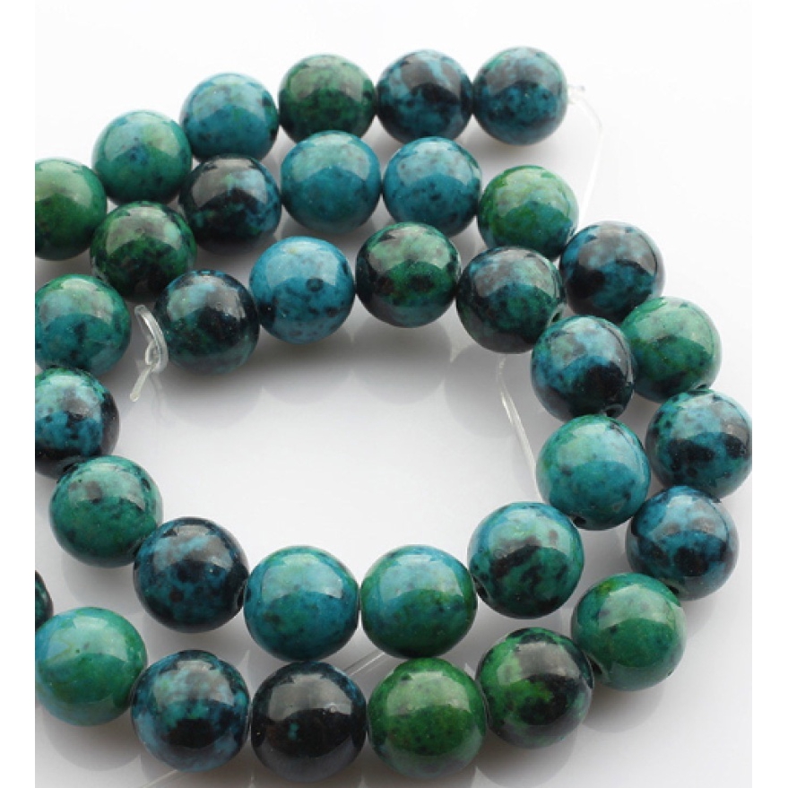 Chuỗi hạt đá xanh tự nhiên dùng làm đồ trang sức thủ công