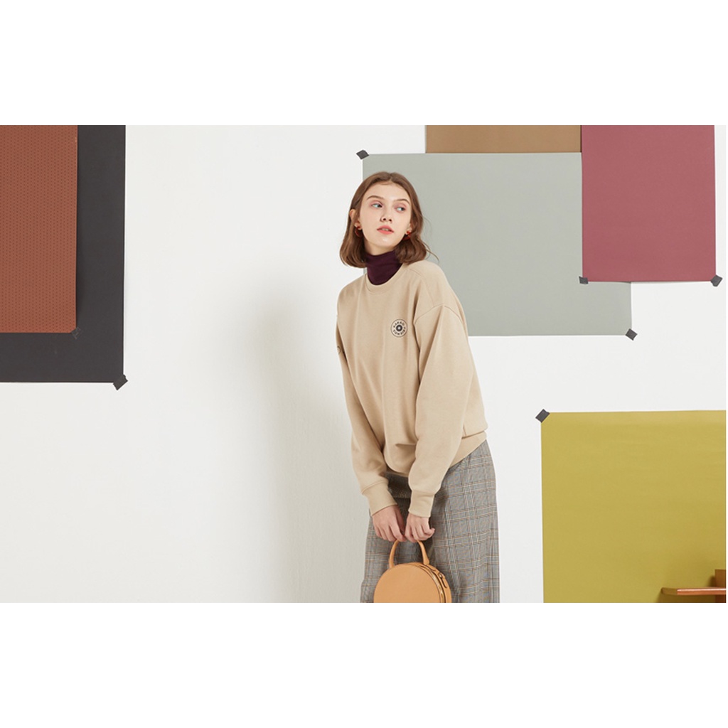 Áo sweater hoodie Kakao Korea Unisex màu beige - Hàng canh sale siêu hot | BigBuy360 - bigbuy360.vn