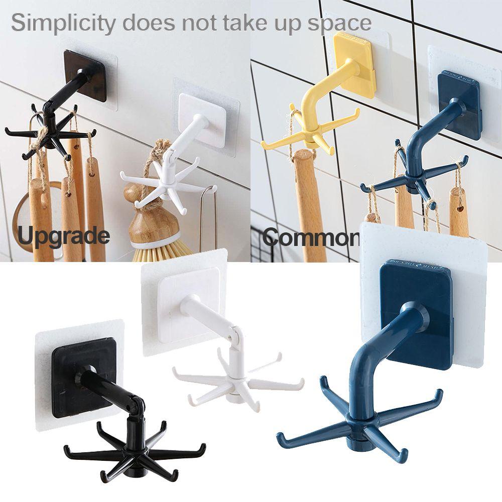 CONOPERY  360° Móc Treo Áo Khoác Tự Dính Có Thể Xoay Tiện Dụng Cho Nhà Bếp