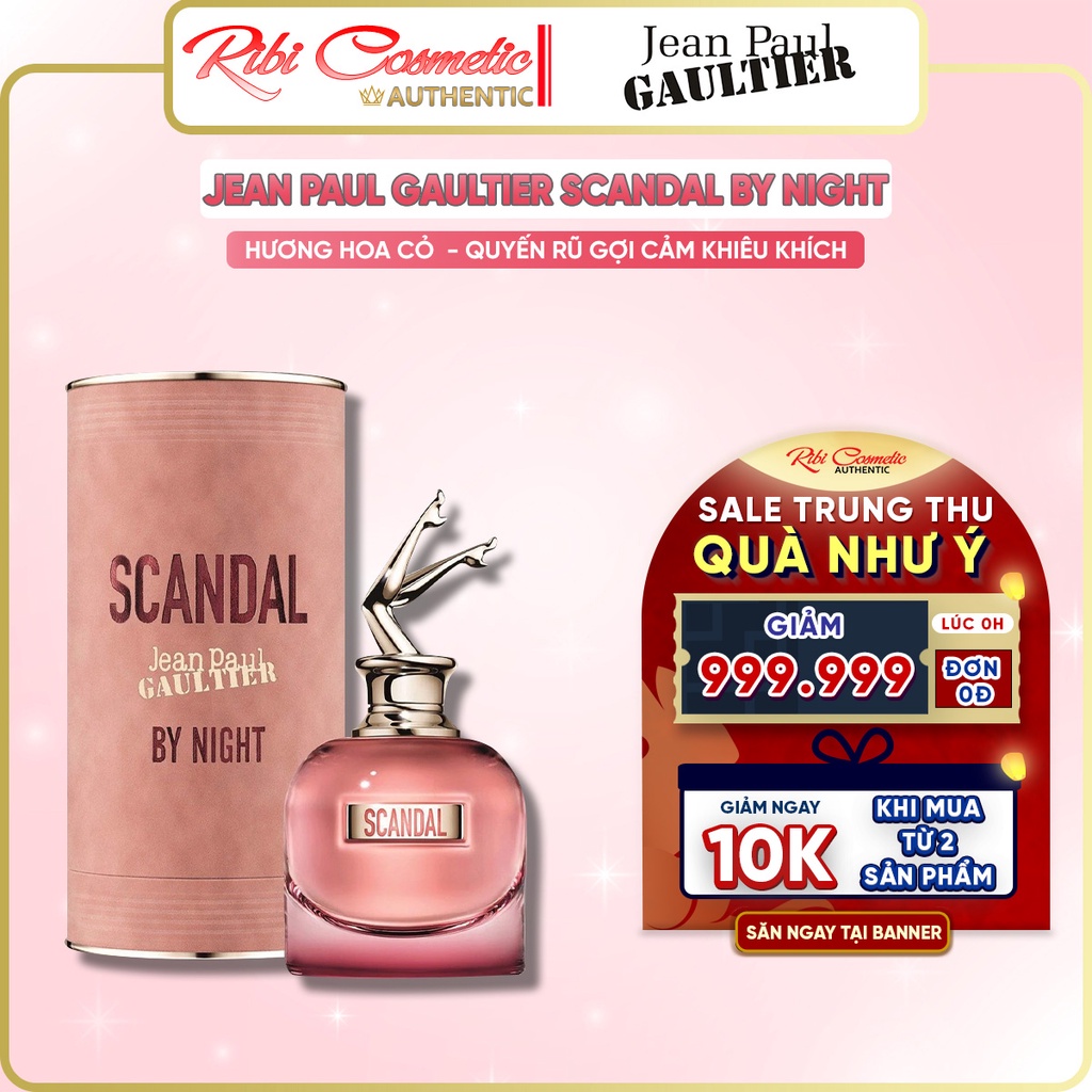Nước hoa nữ Jean Paul Gaultier Scandal By Night EDP Intense Đêm của những điều ngọt ngào Ribicosmetics