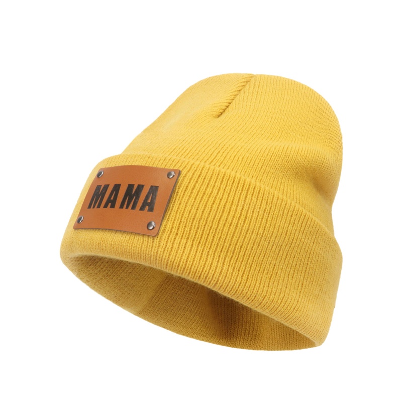 Mũ beanie Đan Móc Giữ Ấm Mùa Đông Cho Mẹ Và Bé