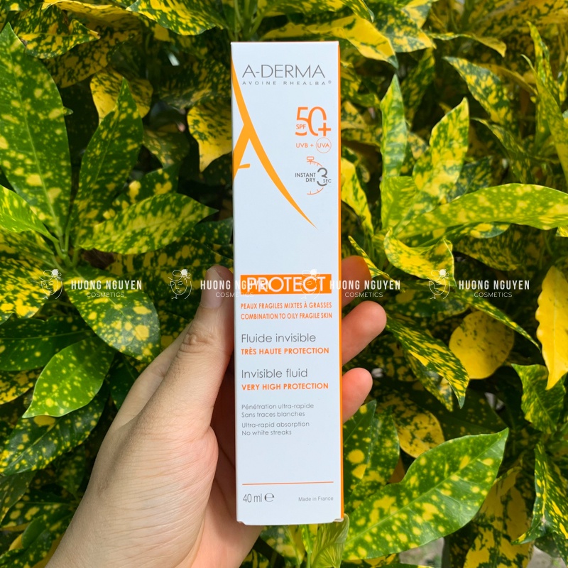 Kem Chống Nắng A-Derma Protect Fluide Invisible SPF50+ 40ml