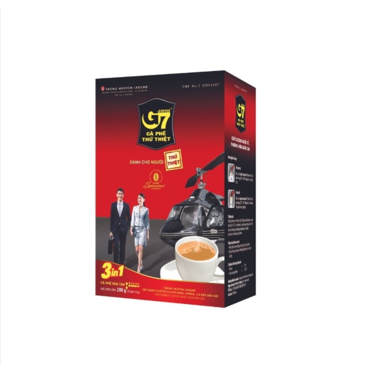 Thùng 24 Hộp x 288g Cà Phê Sữa Hòa Tan Trung Nguyên Legend G7 3in1