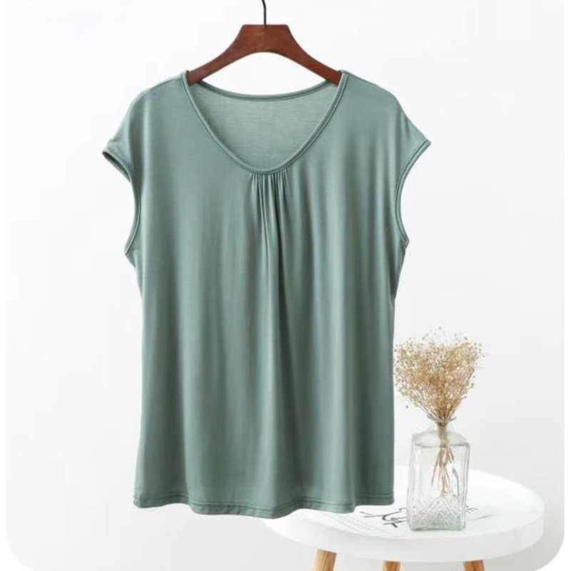 Áo Tank Top Sát Nách Cổ Tròn Màu Trơn Thời Trang Mùa Hè Cho Nữ