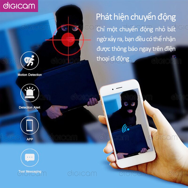 Camera IP YooSee 2.0mpx 1080P | Góc quay 360 độ | Cảm biến hồng ngoại | BigBuy360 - bigbuy360.vn