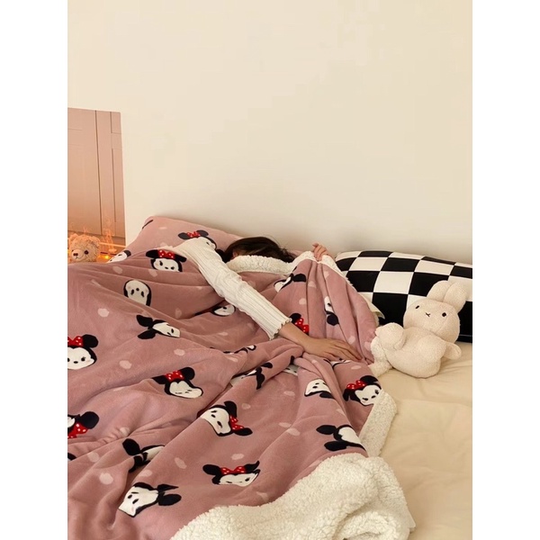 CHĂN LÔNG CỪU DISNEY NẶNG 2KG SIZE 2mx2m3