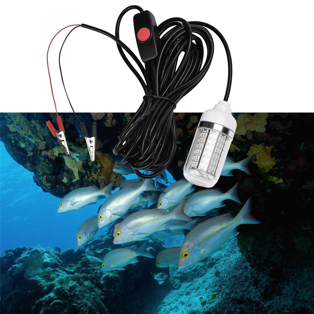 Đèn dẫn dụ cá LED ngoài trời Điện áp 12V Điện áp không thấm nước Ánh sáng xanh lục Đèn dẫn cá bè Đèn LED câu cá Thu hút cá LED Đèn thu hút
