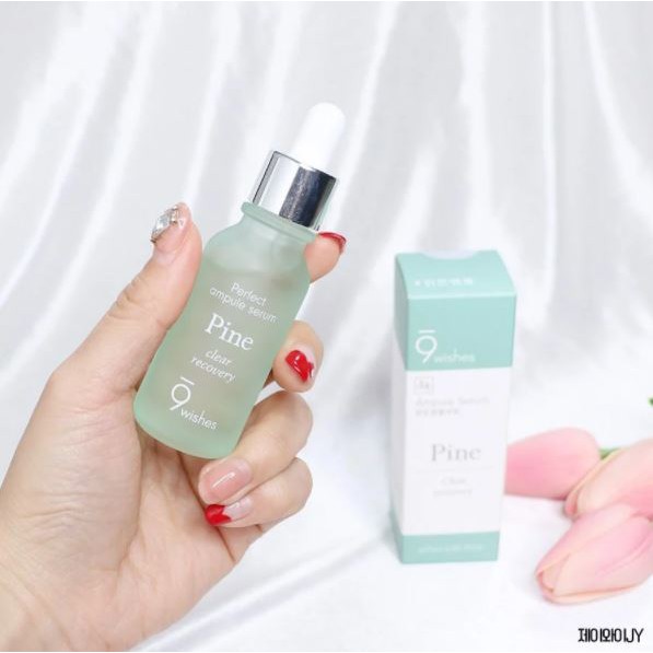 Tinh Chất Dưỡng Trắng, Cấp Ẩm, Thu Nhỏ Lỗ Chân Lông 9 Wishes Pine Clear Recovery Ampule Serum 25ml | BigBuy360 - bigbuy360.vn