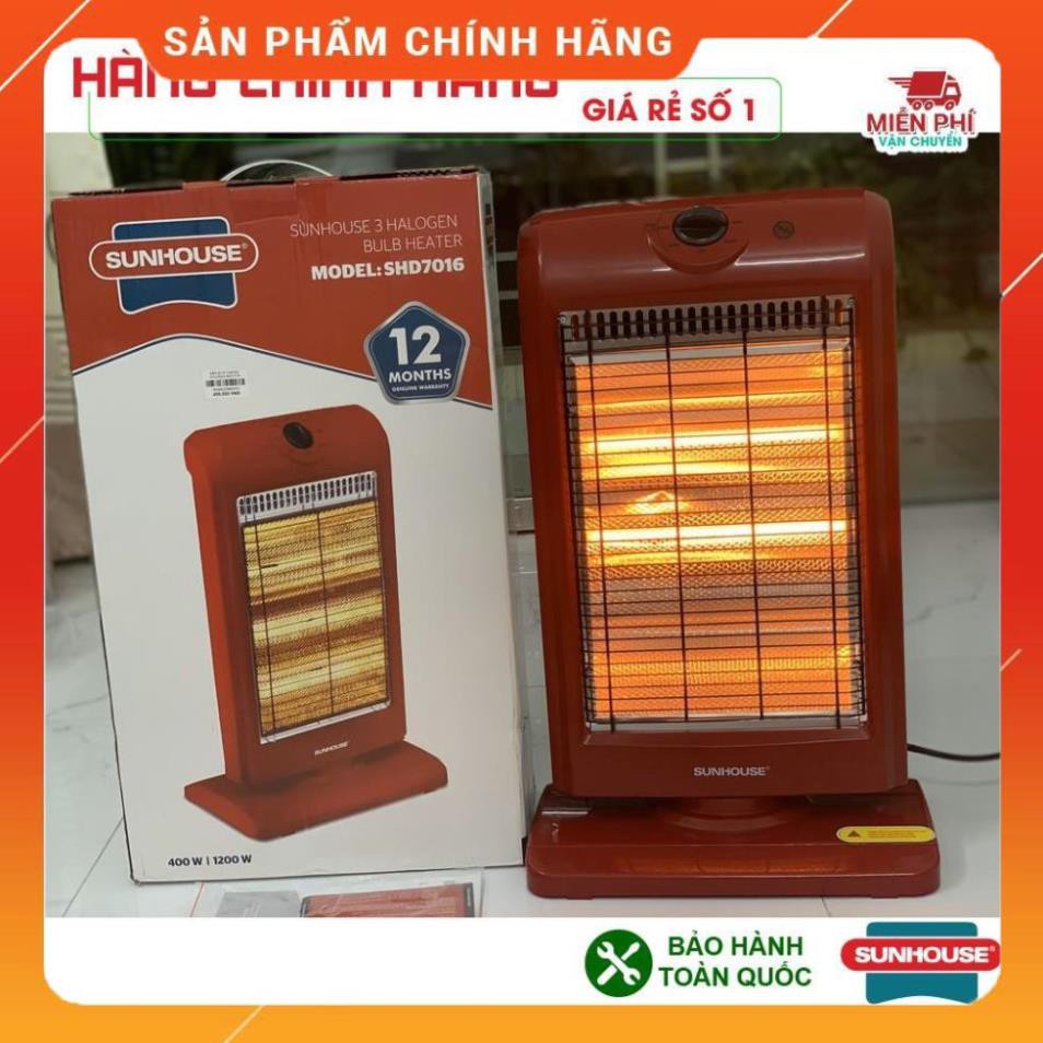 [FreeShip] Đèn sưởi 3 bóng Sunhouse HF1200 Máy sưởi sunhouse HF1200, tốc độ làm ấm nhanh, CHÍNH HÃNG - BH 12 tháng BM