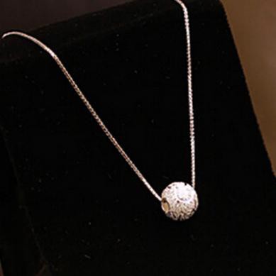 Dây Chuyền Bạc TNC JEWELLERY Mặt Quả Cầu Đính Đá Cắt Phay Cho Nữ