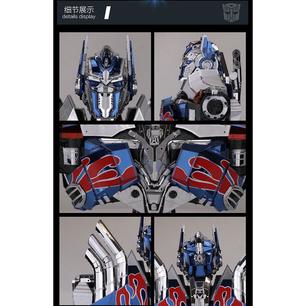 Mô Hình Lắp Ghép 3d Kim Loại Optimus Prime bust
