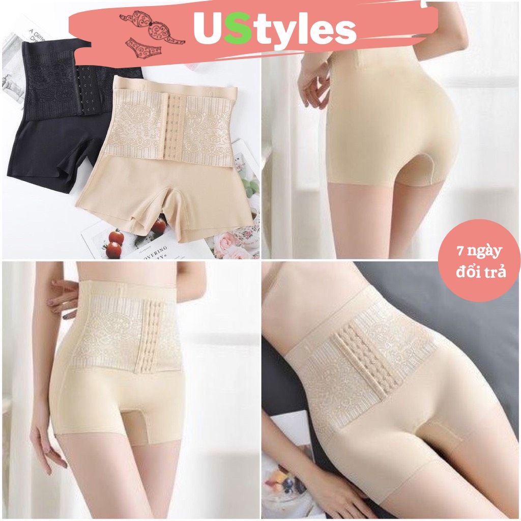 Quần Nịt Bụng Đúc Su Lụa Nguyên Khối Co Giãn Định Hình Vùng Bụng Dưới Ôm Sát Tàng Hình, Quần mặc trong váy cài trước
