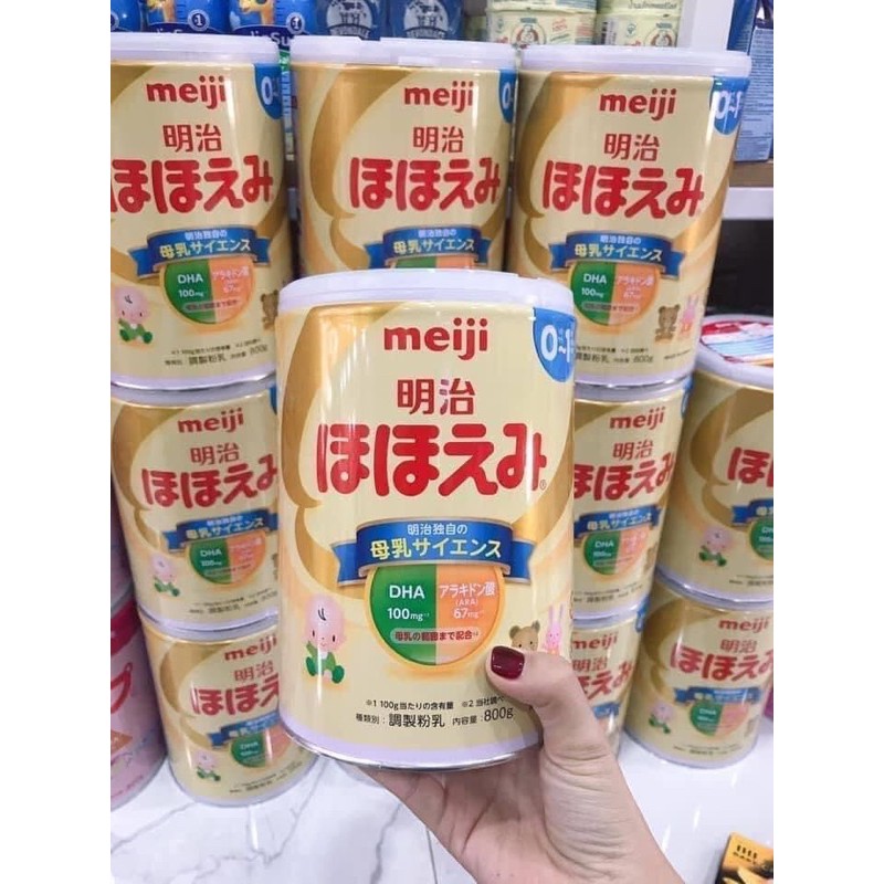 SỮA MEIJI LON 800g - NỘI ĐỊA NHẬT Date 2023