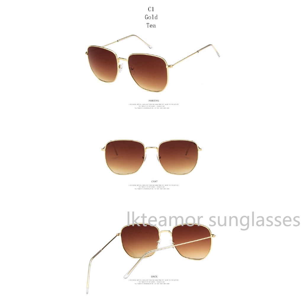 Kính mát gọng kim loại chống nắng UV400 cho nam và nữ