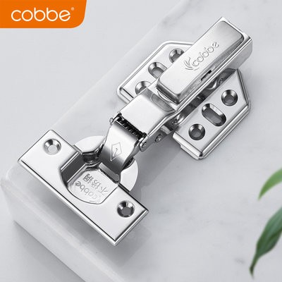 Cabe 304 thép không gỉ giảm xóc thủy lực đệm tủ quần áo bản lề máy bay mùa xuân cửa tủ phần cứng trang bìa gấp