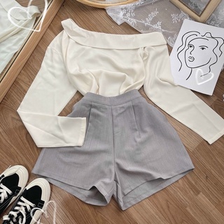 SET ÁO LỆCH VAI QUẦN SHORT