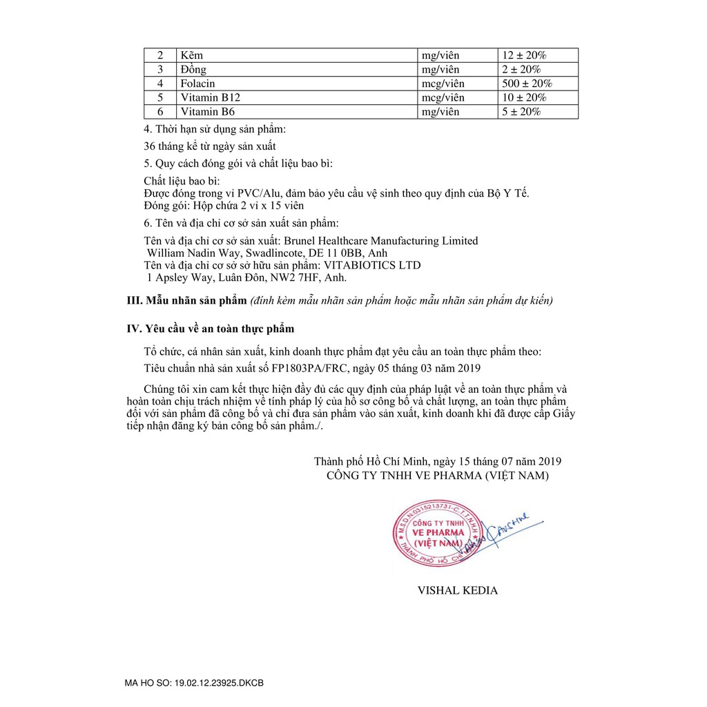 TPCN bổ máu Feroglobin Vitabiotics  (Hộp 30 viên) - 0305436 | Thế Giới Skin Care