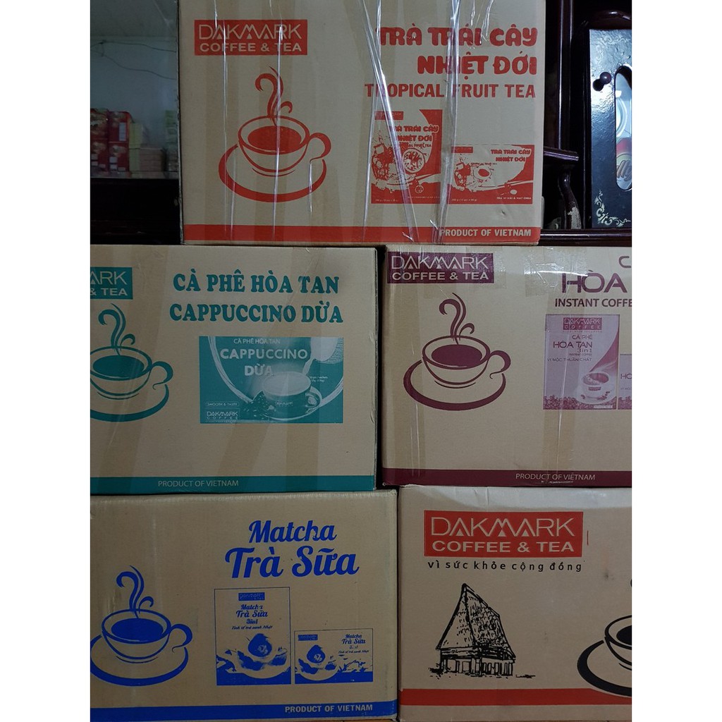 Trà trái cây nhiệt đới DakMark vị chanh dây hạt chia_hương vị giải khát mùa hè oi ả