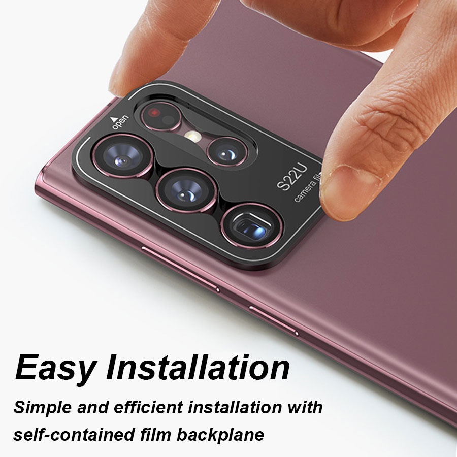 Miếng dán bảo vệ camera chống xước cho Samsung Galaxy S22 Ultra S23 Plus