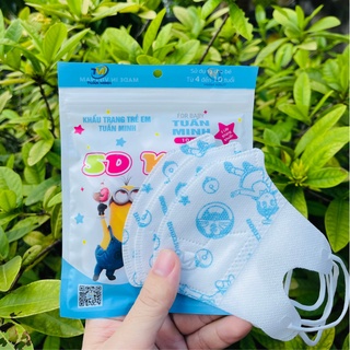 Combo 10 khẩu trang y tế 5D cho bé