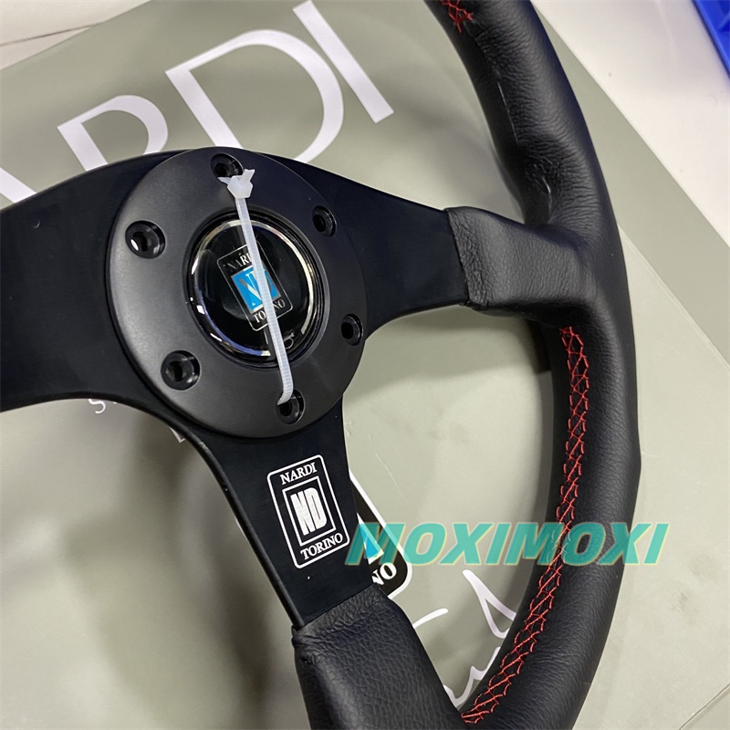 Vô Lăng Xe Hơi Nardi Bằng Da Thật 14inch 350mm