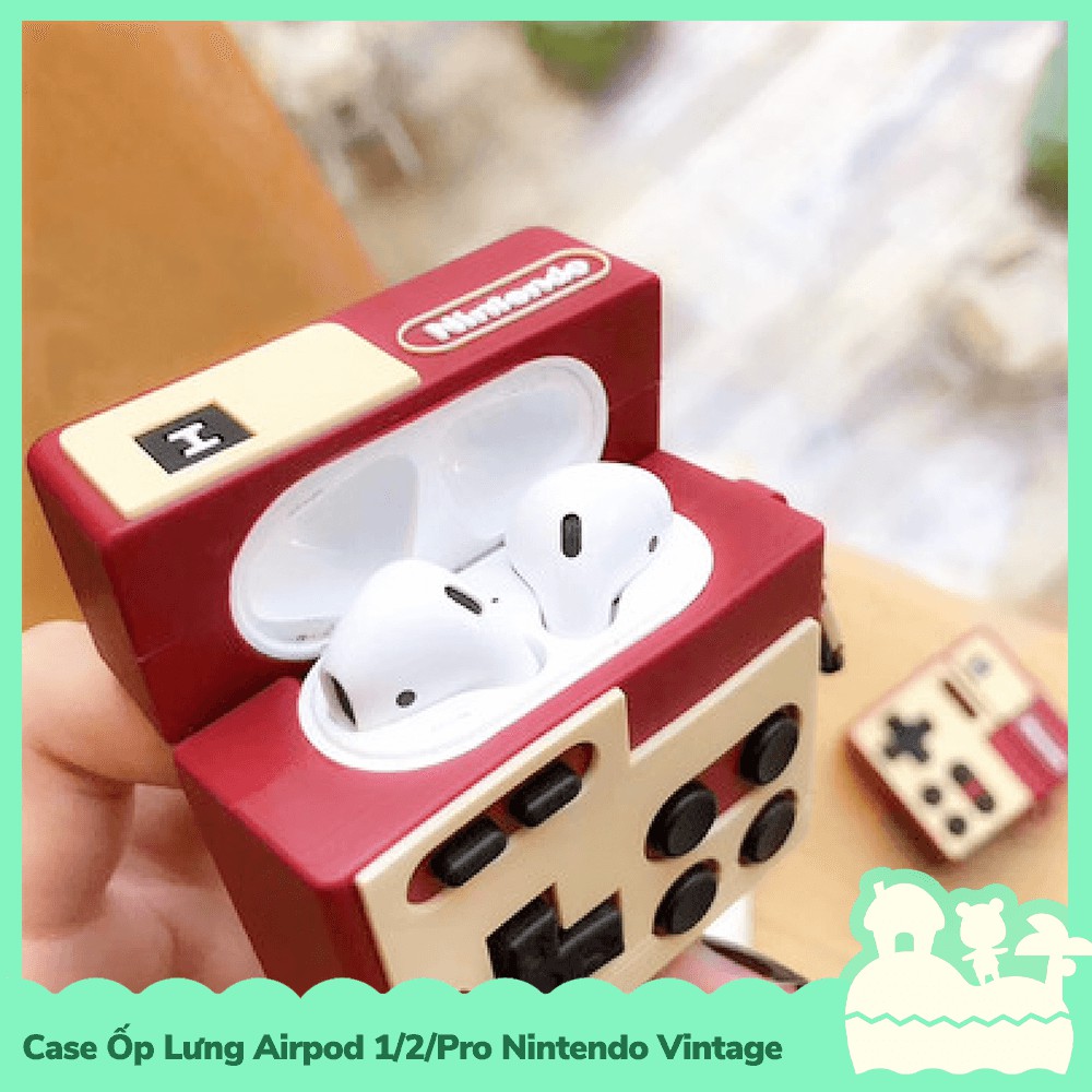 [Sẵn VN - NowShip] Case Ốp Lưng Air_Pod 1 / 2 / Pro Gel Silica Phong Cách Máy Game Vintage