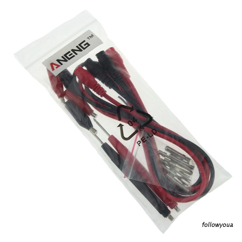 Bộ 16 đầu dò kẹp cá sấu cho đồng hồ vạn năng kỹ thuật số chất lượng cao