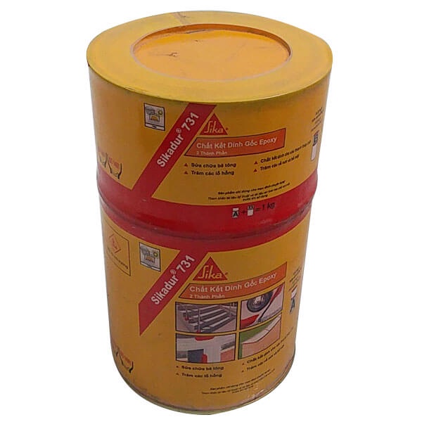 Keo neo cấy thép râu, trám nứt bê tông hai thành phần - Sikadur 731 (Bộ 1kg)