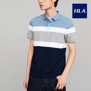 Áo Thun Polo Nam HLA Contrast Striped Polo Shirt