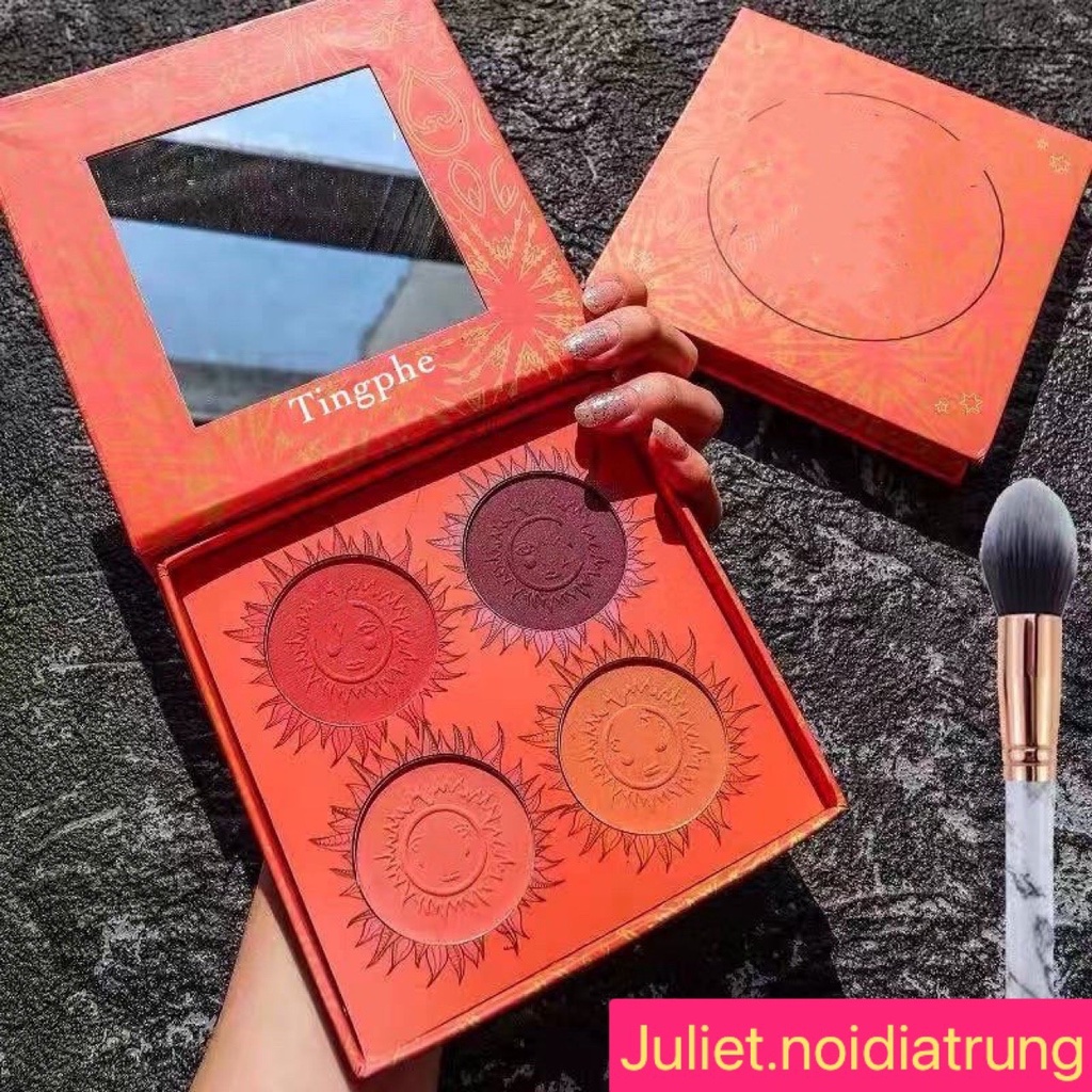 Phấn mắt má 4 ô to Fuleiz nội địa trung makeup cực dễ