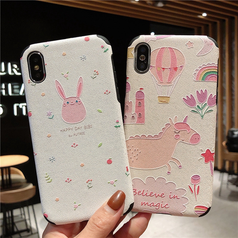 Ốp Điện Thoại Mềm Họa Tiết Hoạt Hình Kiểu Nhật Hàn Dành Cho Iphone 7plus Xr Max 8 | BigBuy360 - bigbuy360.vn