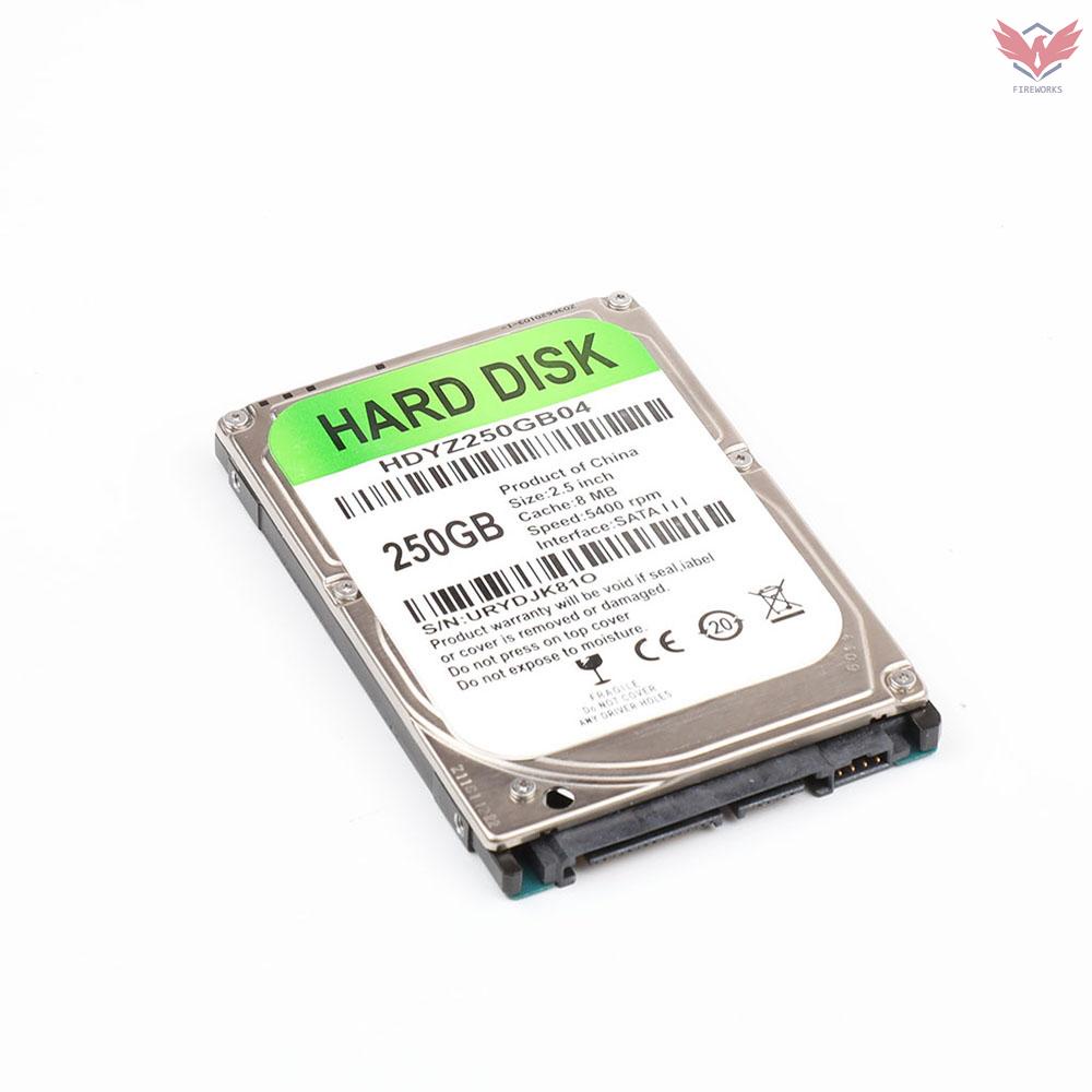 Ổ Cứng Laptop Hdd 250gb 8mb Cache 5400rpm 2.5 Inch