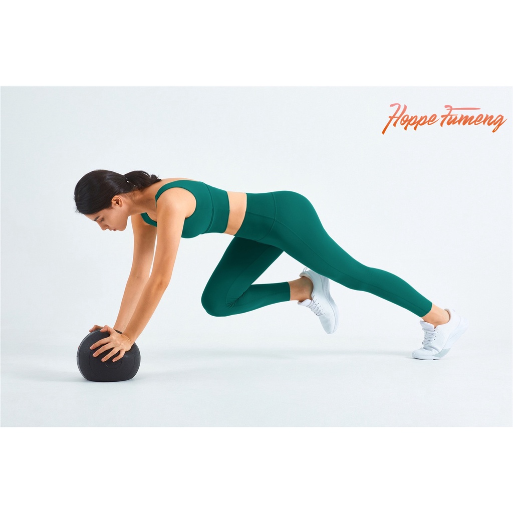 Set trang phục Hoppe Fumeng cho nữ gồm áo ngực thể thao và quần legging dài tập yoga