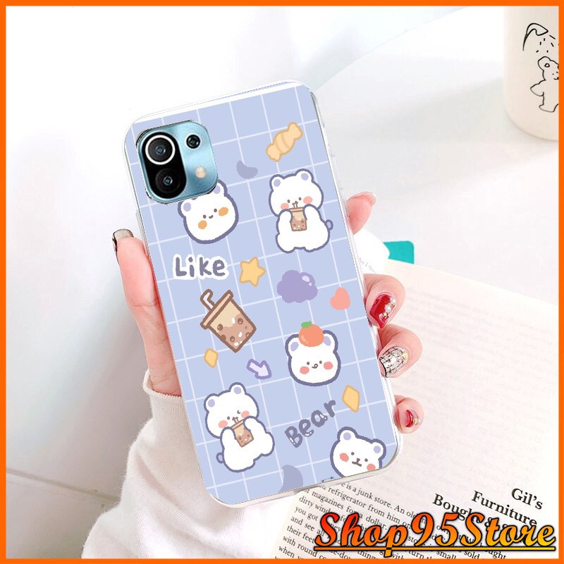 Ốp lưng silicon Xiaomi Mi 11 lite Note 11 4g Redmi 10C Note 10 Note 10 pro / K40 k40 pro Poco F3 in hình đẹp mắt