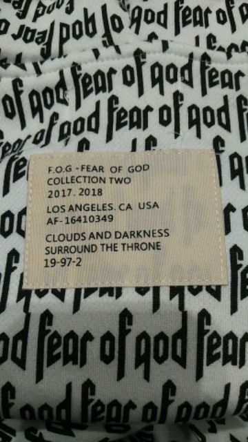 ÁO HOODIE FEAR OF GOD FOG