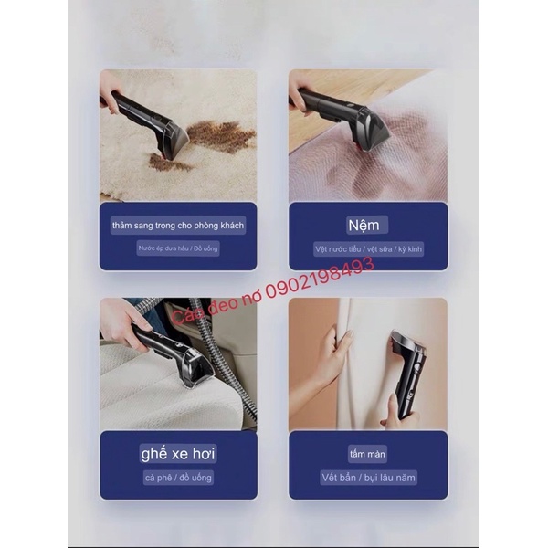CHÍNH HÃNG-Hàng sẵn- MÁY GIẶT THẢM BISSELL SPOTCLEAN Pro Heat -Model 3698 DIỆT KHUẨN- MỚI 100% Cáo đeo nơ -