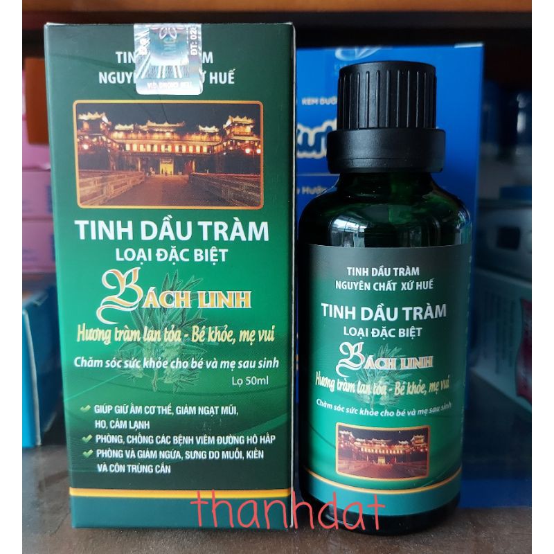 ( chai 50ml) Bách linh tiêu thống tinh dầu tràm cung đình huế loại đặc biệt