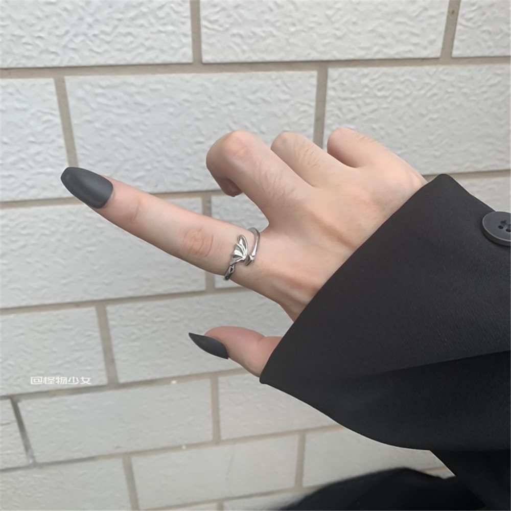 Nhẫn Đôi Hình Rồng Phong Cách Gothic Punk Cho Nam Và Nữ