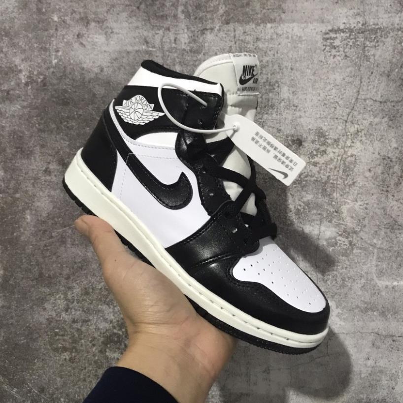 Giày sneaker JORDAN PANDA đen trắng cao cổ Hot trend nam nữ, Giày JD1 đen trắng cao dùng đi học,tập gym,chạy bộ