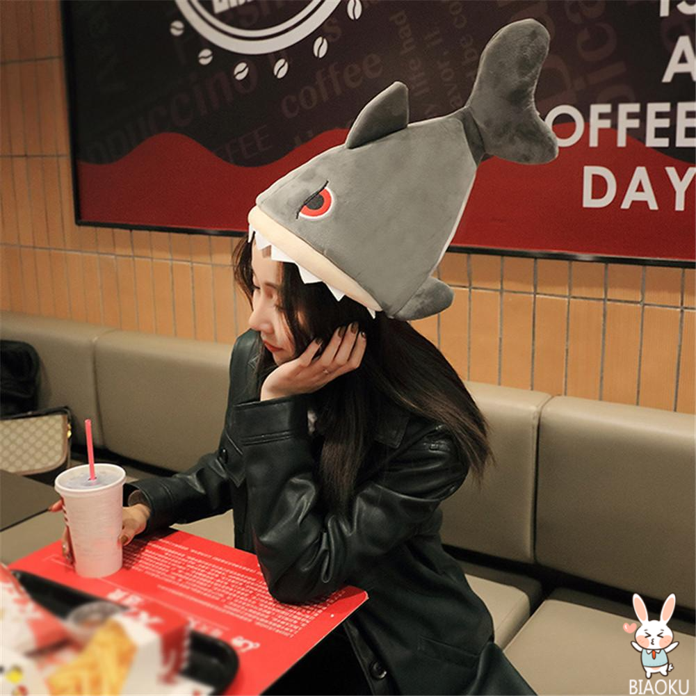 Mũ Trùm Đầu Hình Cá Mập Nhồi Bông Đáng Yêu Cho Bé