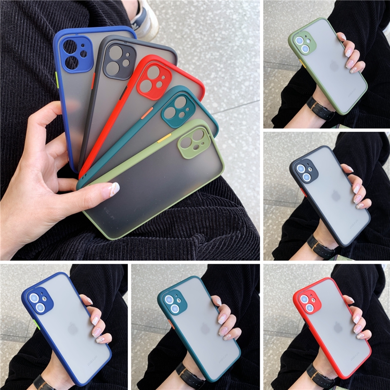 Ốp điện thoại mềm màu nhám cho iPhone 11 Pro MAX 6 7 8 Plus XR XS MAX