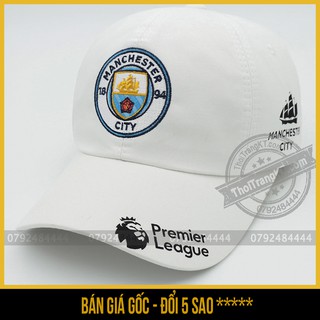 Mũ nón lưỡi trai hai lớp CLB bóng đá Man city (vải bình lợi, bên màu, mềm mịn) - Săn Nón Đẹp