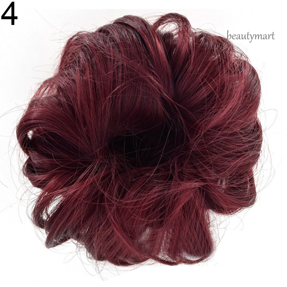 [Hàng mới về] Búi Tóc Giả Xoăn Co Giãn DIY Dễ Sử Dụng Cho Nữ