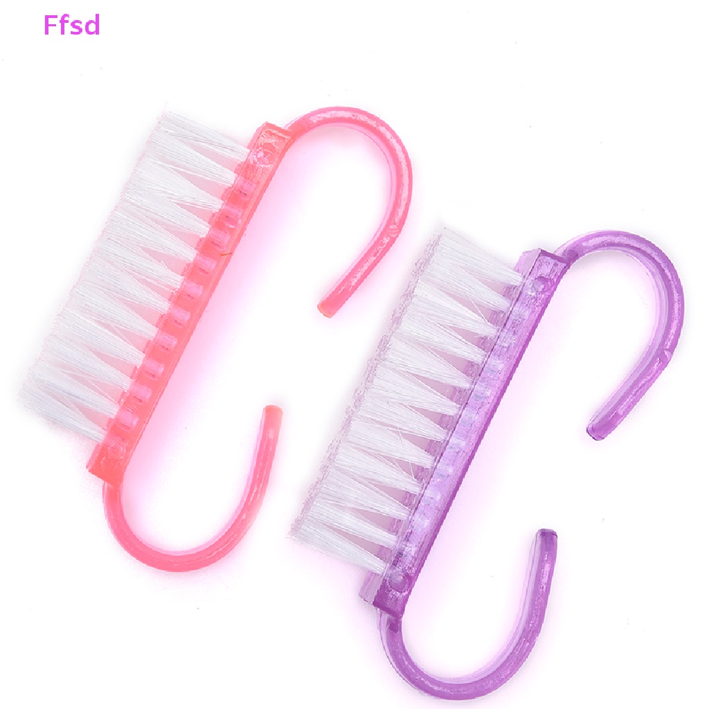 {Ffsd} 1 Bàn Chải Nhỏ Làm Sạch Bụi Bẩn Chăm Sóc Móng Tay Bằng Nhựa * Bán Chạy