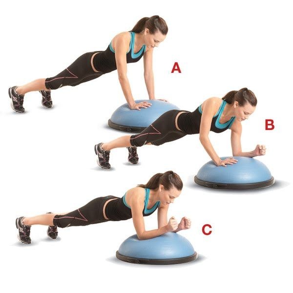 Bóng Bosu Tập Thăng Bằng Yoga Có Dây Kháng Lực Và Bơm