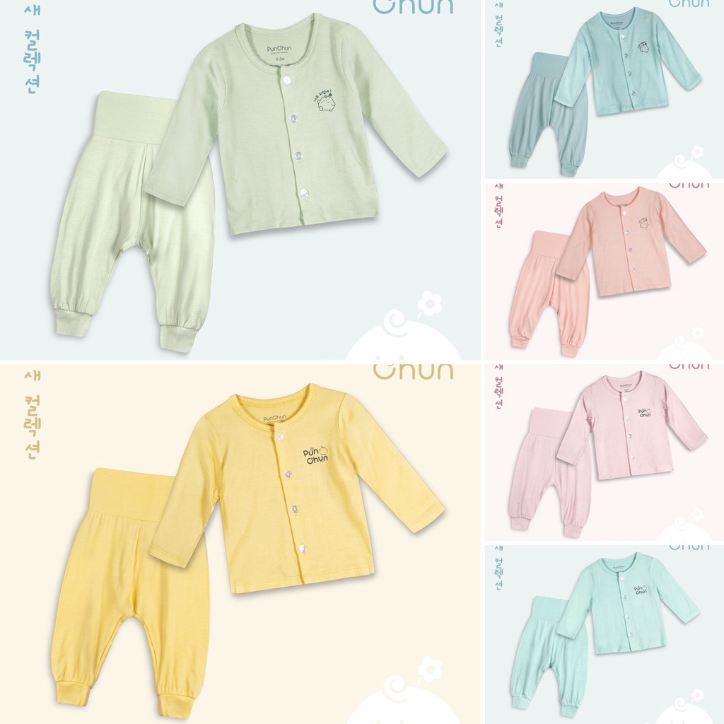 Bộ dài cúc giữa sơ sinh D03
