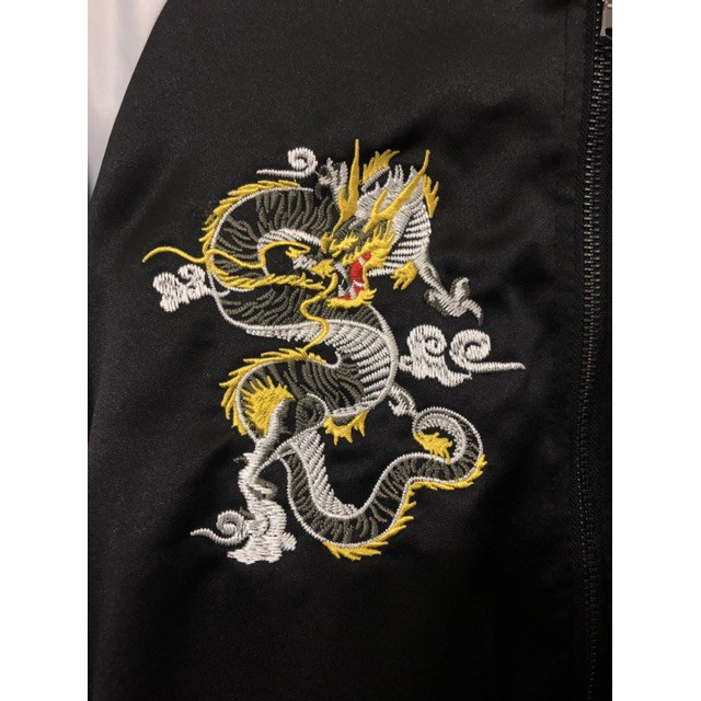 Áo khoác bomber unisex nam nữ họa tiết, form rộng, phong cách hàn quốc thiêu rồng, dù 2 lớp  | Leehoanggroup | BigBuy360 - bigbuy360.vn