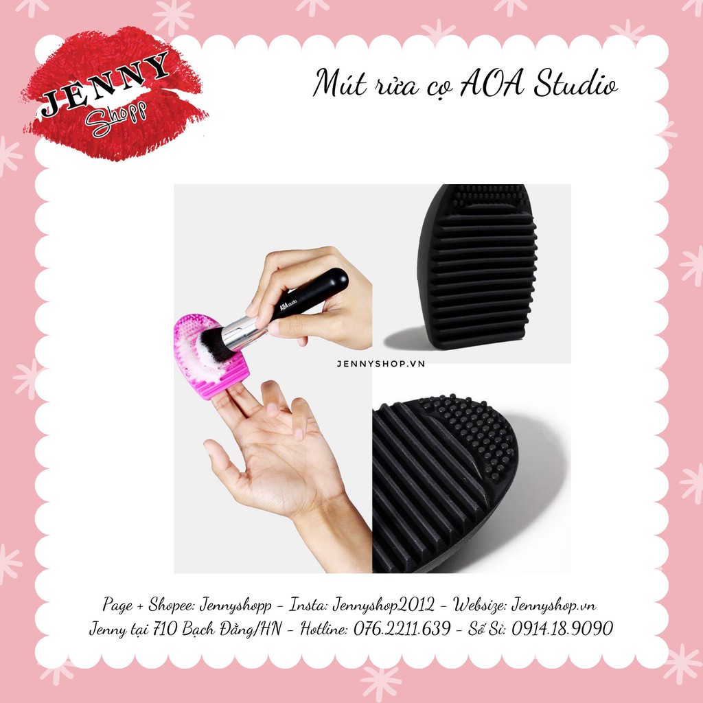 MIẾNG RỬA CỌ TRANG ĐIỂM AOA STUDIO BRUSH CLEANING EGG