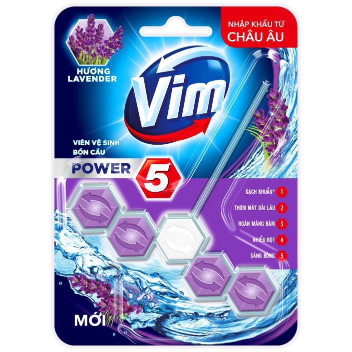 [Combo 2 Viên] Vệ sinh bồn cầu VIM POWER 5 sạch khuẩn thơm mát